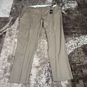 Joseph Abboud Survival Pant 2.0 Wool Dress Pants Mens Khaki 48 Raw Hem NWT